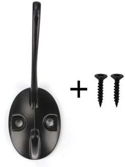 5Pcs Pack Heavy Duty Dual Kapstokken Muur Gemonteerd Met Handdoek Haken Tas Sjaal Schroeven Retro Dubbele Rustieke 10 voor Jas Utility U3Q7