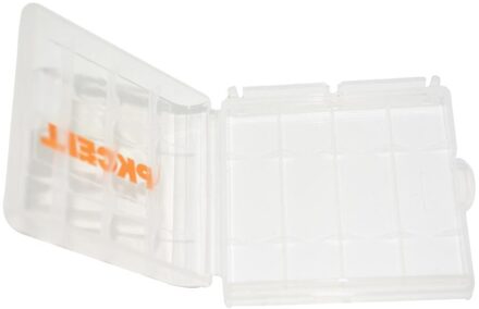 5Pcs Pkcell Aa Aaa Batterij Box Plastic Case Houder Opbergdoos Wit Case Cover Houder Batterij Storage Box