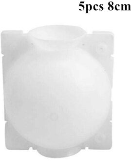 5Pcs Plant Wroeten Bal Enten Wroeten Groeiende Doos Fokken Case Voor Tuin Plant Hoge Druk Voortplanting Doos Boompje gereedschap 5stk wit 8 cm