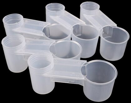 5Pcs Plastic Dubbele Water Fontein Voor Duiven, Papegaaien En Mokken, Automatische Water Fontein Voor Vogels