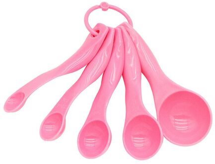 5Pcs Plastic Keuken Maatlepels Theelepel Koffie Suiker Scoop Cake Bakken Meel Maatbekers Keuken Koken Gereedschap