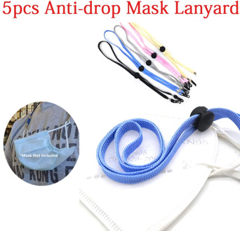 5pcs Portable Masks Hanging Holders Adjustable Face Masks Lanyard Women Cordon Para Mascarilla Mask Extenders Black Kids Face 95