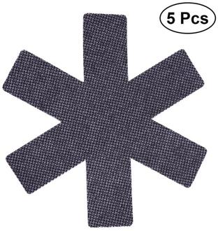 5pcs Pot & Pan Protectors Grijs Print Premium Divider Pads Voorkomen Krassen Aparte en Beschermen Oppervlakken voor Kookgerei donker grijs