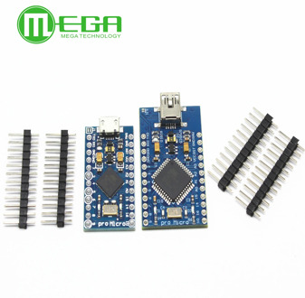 5pcs Pro Micro ATmega32U4 5V/16MHz Module with 2 row pin header MINI USB MICRO USB For Arduino