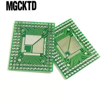 5PCS QFP/FQFP/LQFP TQFP32 / TQFP44 / TQFP64 / TQFP80 TQFP100 0.5MM 0.8MM IC adapter Socket / Adapter plate / PCB