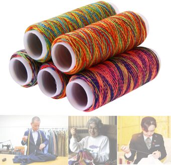 5Pcs Rainbow Kleur Naaigaren Hand Quilten Machine Borduren Diy Naaigaren Huishoudelijke Naaien Accessoires
