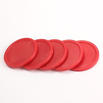 5Pcs Red 2-inch Mini Air Hockey 50mm Kinderen Tafel Puck 4mm Dikte ABS Air Hockey tafel Accessoires