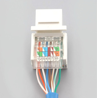 5PCS RJ45 CAT5E CAT6 UTP Tool-free Cable Adapter AMP Network Cable Socket Module Connector