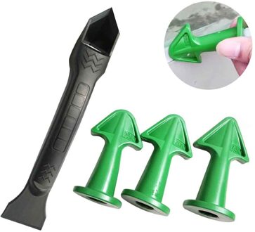 5Pcs Rubber Baksteen Gewrichten Repareren Deur Venster Grout Schraper Thuis Caulking Tool Kit Tegel Kit Afwerking Nozzle Applicator