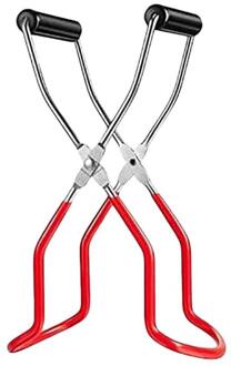 5Pcs Rvs Inblikken Pot Lifter Met Grip Handvat Tang Set Anti-Brandwonden Lifter Antislip Voeden fles Clip Jar Opener 1stk