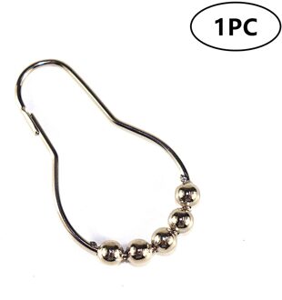 5Pcs Rvs Praktische Bad Rollerball Douchegordijn Haken Glide Ringen Handig Woonaccessoires 1stk