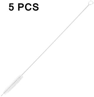 5Pcs Schoon Gereedschap Buis Borstels Stro Set Voor Rietjes/Bril/Toetsenborden/Sieraden/Cup Herbruikbare roestvrij Staal Keuken Gereedschap