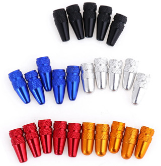 5pcs/set Aluminium Bike Presta Valve Cap MTB Wheel Rim Tyre Stem Air Valve Caps Bicycle Presta Pressure Valve Caps Dust Cover