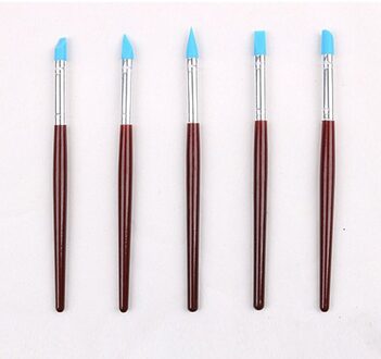 5Pcs Set Art Craft Supplies Cake Rubber Diy Pen Brush Tool Set Sculpting Gereedschap Multifunctionele Sculptuur Carving Gereedschap