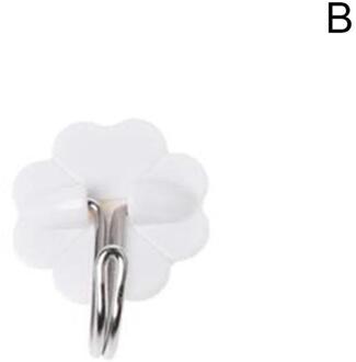 5Pcs Set Keuken Badkamer Plastic Zelfklevende Haak Muur Sticky Mount Hanger Rack Sterke Stok Haak Roestvrij Stalen Haak