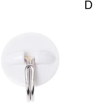 5Pcs Set Keuken Badkamer Plastic Zelfklevende Haak Muur Sticky Mount Hanger Rack Sterke Stok Haak Roestvrij Stalen Haak