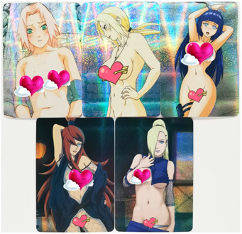 5pcs/set NARUTO H Sexy nude Toys Hobbies Hobby Collectibles Game Collection Anime Cards