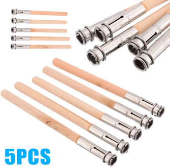 5pcs/set Pencil Extender Adjustable Wooden Pencil Lengthener Holder Painting Drawing Tool School Office Painting Art Tools