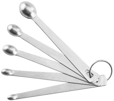 5pcs/set Stainless Steel Mini Measuring Spoon Durable Cooking Tools Tableware Accessories Portable Kitchen Gadgets