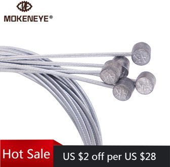 5PCS Shifting Brake Cable for MTB Bike Road Bicycle Front Rear Derailleur Brake Stainless Steel Core Wire Silver Inner Cable