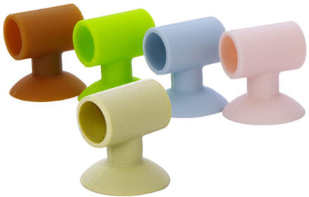 5pcs Siliconen Handvat Deurstoppers Knop Anti-Botsing Crash Pad Zelfklevende Muur Bumper Mute Lock Wall Protector Pad