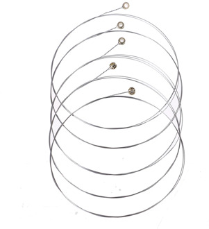 5Pcs Silver Tone Steel Strings E-1 for Acoustic Guitar Strings