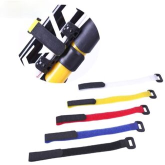 5Pcs Sport Fietsen Rijden Verstelbare Nylon Fiets Stuur Zadelpen Tie Bandjes Accessoires wit