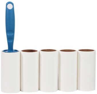 5Pcs Sticky Papier Roller Super Sticky Kleding Lint Rolling Remover Sofa Gordijn Stof Pet Hair Stof Fuzz Verwijderen Roller