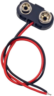 5PCS T type 9V Battery Snap Connector clip Lead Wires holder Line length 15CM