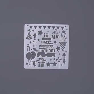 5Pcs Tekening Sjabloon Heerser Diy Scrapbook Schilderen Template Tekening Stencils Graffiti Hollow Out Sjabloon Heerser Dagboek Template B 1stk