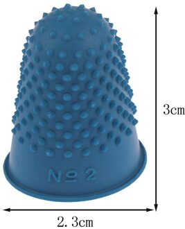 5Pcs Tellen Cone Rubber Vingerhoed Protector Naaien Quilter Vinger Tip Craft Handwerken Naaien Accessoires blauw