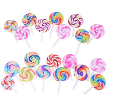 5Pcs Tuin Ambachtelijke Mini Lolly Simulatie Speelgoed Beeldje Poppenhuis Decor