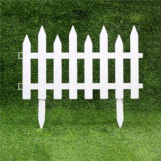 5Pcs Tuin Staketsel Splicable En Afneembare Plastic Hek Gazon Rand Tuin Outdoor Pastorale Bruiloft Decoratie Hek