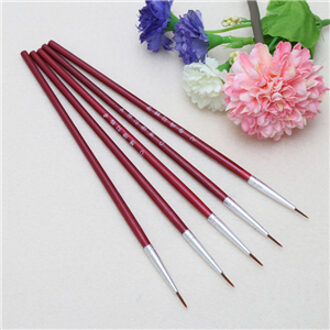 5Pcs Uitstekende Nylon Borstel Haak Lijn Pen Kunstenaar Aquarel Acryl Schilderij Tekening Art Pen Kwast Nylon borstel