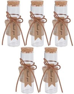 5Pcs Unieke Decoratieve Glas Snoep Fles Snoep Fles Opslag Fles Voor Thuis Party