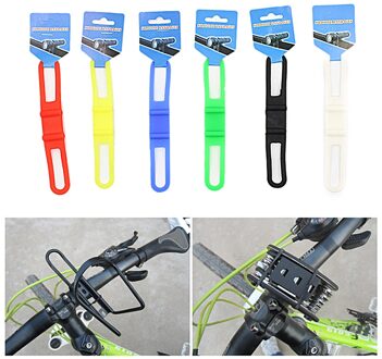 5Pcs Universele Mountainbike Licht Zaklamp Fakkel Houder Band Fiets Handvat Bar Band Strap Siliconen Gesp Sluiting TSLM1