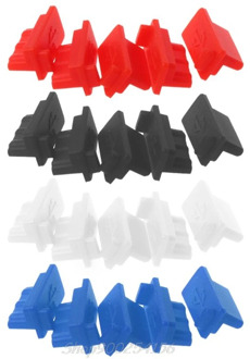 5PCS USB Dust Plug Charger Port Cover Cap Female Jack Interface Universal Silicone Dustproof Protector Tablet PC Notebook Au03