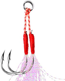 5Pcs Vishaken Set Prikkeldraad Enkele Cirkel Karper Haak Met Draad Veer Roped Zee Fishinhook Fly Visgerei 2 haken 16