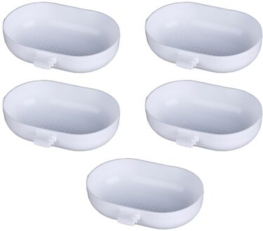 5Pcs Vogel Baden Tubs Praktische Vogel Badkuipen Dierbenodigdheden (Willekeurige Kleur)