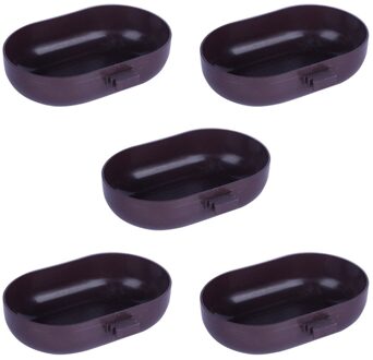 5Pcs Vogel Baden Tubs Praktische Vogel Badkuipen Dierbenodigdheden (Willekeurige Kleur)
