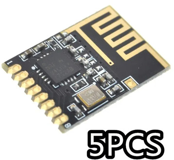 5PCS WAVGAT Component Kit NRF24l01+ 2.4GHz Wireless Module Mini Version Power enhanced version SMD