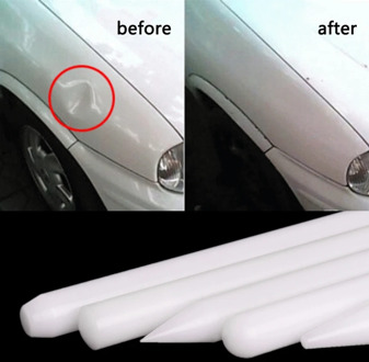 5Pcs White Nylon Pen Knock Down Auto Car Paintless Dent Repair Hand Tool Kit Set