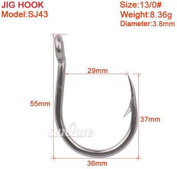 5Pcs Zee Vishaken Vishaak Fly Jig Prikkeldraad Grote Cirkel Karper Haak Koolstofstaal Bas Meerval Vis haak Visgerei 13