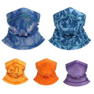5Pcs Zomer Fietsen Ademende Stof Zon Bescherming Gezicht Cover Hoofdband Sjaal Wind En Stof Weerstand Tegen Virussen