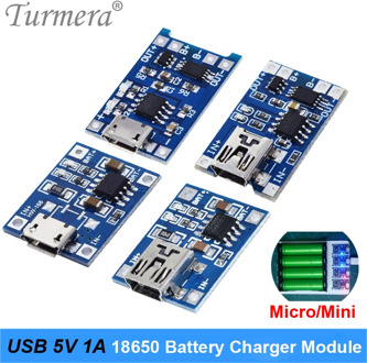 5Pieces TP4056 5V 1A 18650 Lithium Battery Charger Module Charging Board With Protection Dual Functions 1A Li-ion Battery Use