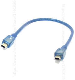 5Pin Mini USB Kabel Mini B Male naar Male M/M Extension Data Lijn Blauw