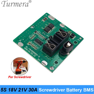 5S 18V 21V 30A BMS Lithium Battery Board with Balance for 21V 18V Screwdriver Shurik and Vacuum Cleaner Battery Pack Use Turmera
