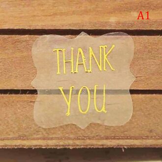 5Sheets = 100 Stks/partij Dank U, Handgemaakt Met Liefde, verklaring Brief Polygon Kraftpapier Zelfklevende Stickers Verpakking Label A1