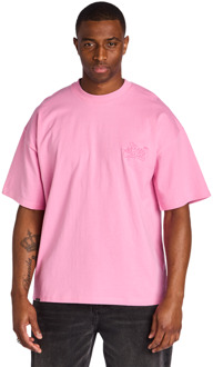 5star T-shirts Heren - Roze - Maat M - Katoen Jersey Pink