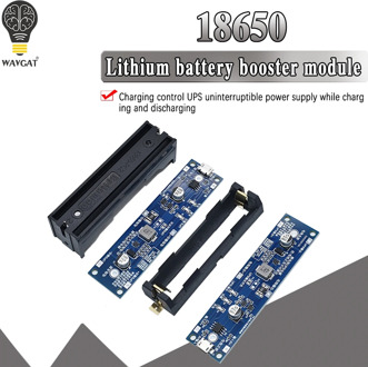 5V 12V 18650 Lithium Battery Boost Step Up Module Charge Discharge the Same Time UPS Protection Board Charger Circuit Li-ion